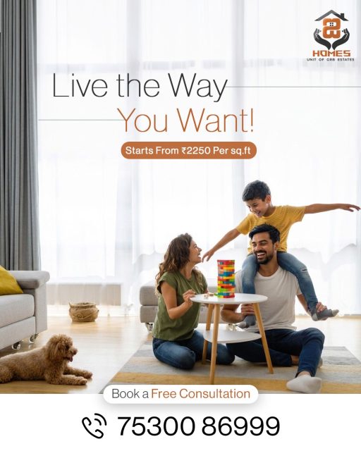 Get Premium Quality At Unbeatable Value. 💰🏠

Why choose between luxury and affordability when you can have both? Get a designer home starting from ₹2250 per sq.ft. with ihomes.

What sets us apart:
✅ Designed for You: Layouts that prioritize how you want to live.
✅ The Smart Edge: From smart lighting to climate control at your fingertips.
✅ Timeless Design: Homes that look stunning and work perfectly.

Your dream home is just one call away.

🌐 https://grbestates.co.in/ihomes/
👉 Call - 7530086999 for a FREE Consultation!