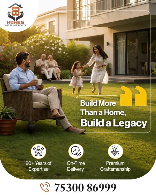 A space that fits every generation 👨‍👩‍👧‍👦✨

There’s nothing quite like the peace of mind that comes from knowing your family is settled in a home built to last. With over two decades of expertise, iHomes brings premium craftsmanship to the heart of Pondicherry. We take the stress out of construction so you can focus on what matters: making memories with the people you love.

✨ Expertise you can trust. Quality you can see. ✨
⏰ Guaranteed On-Time Delivery

Contact us to schedule a consultation:
📞 75300 86999
🌐 https://grbestates.co.in/ihomes/

[iHomes, Pondicherry Builders, Pondy Construction, Legacy Builders, Construction Excellence, Architecture]